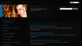 What N-om.net website looked like in 2012 (11 years ago)