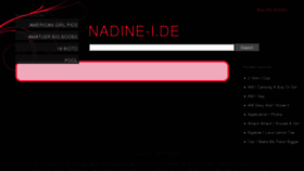 What Nadine-i.de website looked like in 2012 (11 years ago)