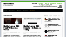 What Nokianews.net website looked like in 2012 (11 years ago)