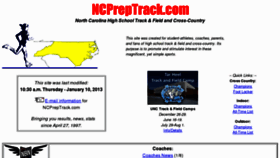 What Ncpreptrack.net website looked like in 2013 (11 years ago)