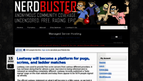 What Nerdbuster.com website looked like in 2013 (11 years ago)
