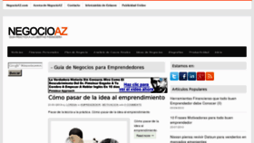 What Negocioaz.com website looked like in 2013 (11 years ago)
