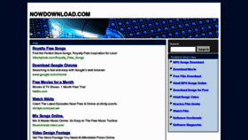 What Nowdownload.com website looked like in 2013 (11 years ago)