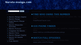 What Naruto-manga.com website looked like in 2013 (10 years ago)
