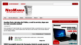 What Neomania.ro website looked like in 2011 (13 years ago)