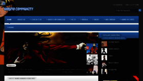 What Narutocommunity.net website looked like in 2013 (10 years ago)