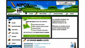 What Nipox.com website looked like in 2013 (10 years ago)