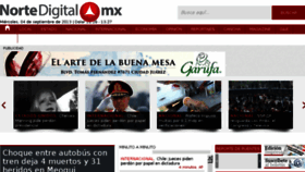 What Nortedigital.com.mx website looked like in 2013 (10 years ago)