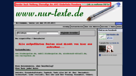 What Nur-texte.de website looked like in 2013 (10 years ago)