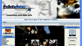 What Nosoloanime.es website looked like in 2011 (13 years ago)