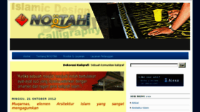 What Noqtahcalligraphy.com website looked like in 2013 (10 years ago)
