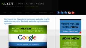 What Nlyzr.com website looked like in 2013 (10 years ago)