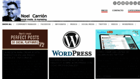 What Noelcarrion.com website looked like in 2013 (10 years ago)