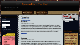 What Novemberpain.com website looked like in 2013 (10 years ago)