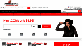 What Nameruler.com website looked like in 2013 (11 years ago)