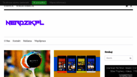 What Nerdzik.pl website looked like in 2013 (10 years ago)