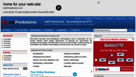What Netprestataires.com website looked like in 2013 (10 years ago)