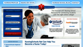What Nursingschoolsearch.com website looked like in 2013 (10 years ago)
