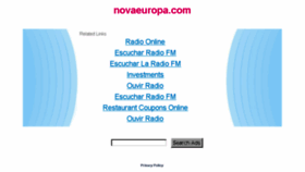 What Novaeuropa.com website looked like in 2013 (10 years ago)