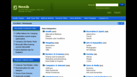 What Nenib.com website looked like in 2013 (10 years ago)