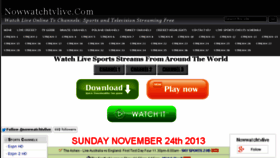 What Nowwatchtvlive.com website looked like in 2013 (10 years ago)