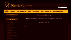 What Noblecanine.com website looked like in 2013 (10 years ago)