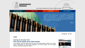 What Niedersachsen.com website looked like in 2013 (10 years ago)