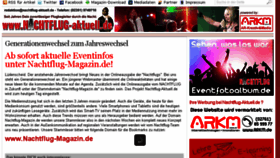 What Nachtflug-aktuell.de website looked like in 2014 (10 years ago)