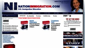 What Nationimmigration.com website looked like in 2014 (10 years ago)