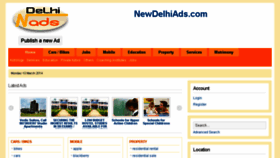 What Newdelhiads.com website looked like in 2014 (10 years ago)