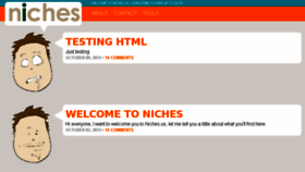 What Niches.us website looked like in 2014 (10 years ago)
