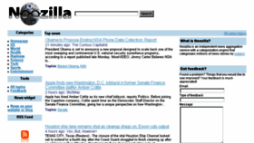 What Noozilla.com website looked like in 2014 (10 years ago)