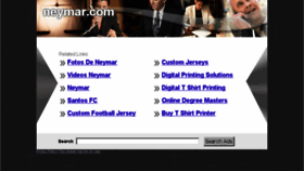 What Neymar.com website looked like in 2014 (10 years ago)
