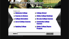 What Naidusciencecollege.com website looked like in 2014 (10 years ago)