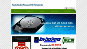 What Newtechsystem.it website looked like in 2014 (10 years ago)