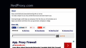 What Nedproxy.com website looked like in 2014 (10 years ago)