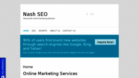 What Nashseo.in website looked like in 2014 (10 years ago)