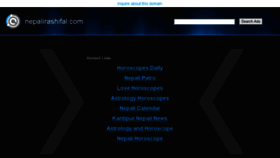 What Nepalirashifal.com website looked like in 2014 (9 years ago)