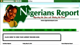 What Nigeriansreport.com website looked like in 2014 (9 years ago)