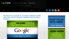 What Nlyzr.com website looked like in 2014 (9 years ago)