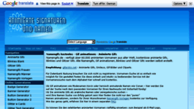 What Namengifs.de website looked like in 2014 (9 years ago)