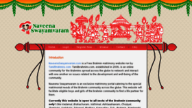 What Naveenaswayamvaram.com website looked like in 2014 (9 years ago)