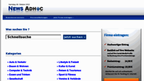 What News-adhoc.com website looked like in 2014 (9 years ago)