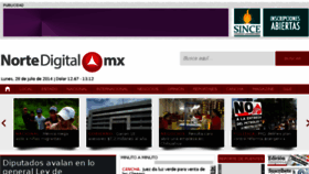 What Nortedigital.com.mx website looked like in 2014 (9 years ago)