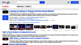 What News.google.fr website looked like in 2014 (9 years ago)