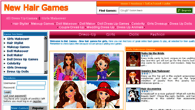 What Newhairgames.com website looked like in 2014 (9 years ago)