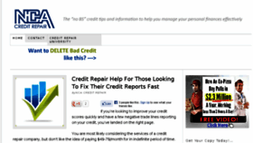 What Ncacreditrepair.com website looked like in 2014 (9 years ago)