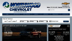 What Northwoodchevy.com website looked like in 2014 (9 years ago)