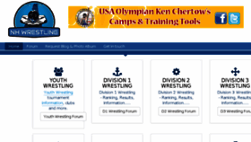 What Nhwrestling.com website looked like in 2014 (9 years ago)
