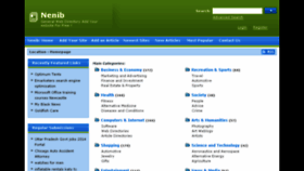 What Nenib.com website looked like in 2014 (9 years ago)